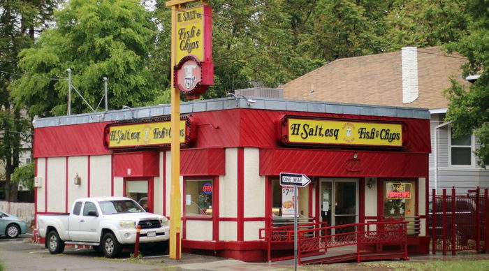 H Salt Fish & Chips (H. Salt Esq. Fish & Chips) - Some Typical Examples Of H Salt Motif (newer photo)